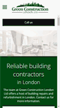Mobile Screenshot of greenconstructionlondon.com