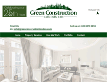 Tablet Screenshot of greenconstructionlondon.com